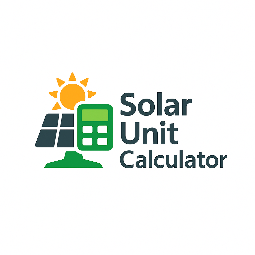 Solar Unit Calculator Logo Image